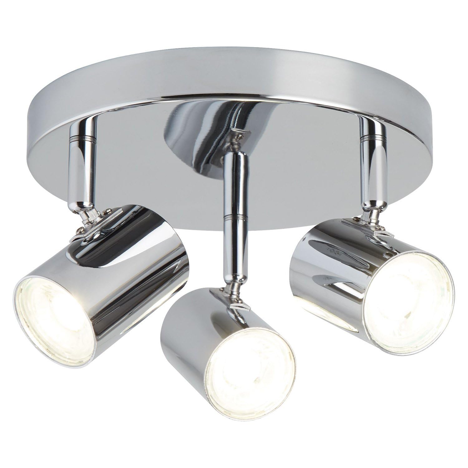 Searchlight Lighting Chrome Searchlight 3173Cc Rollo Three Light Ceiling Spotlight In