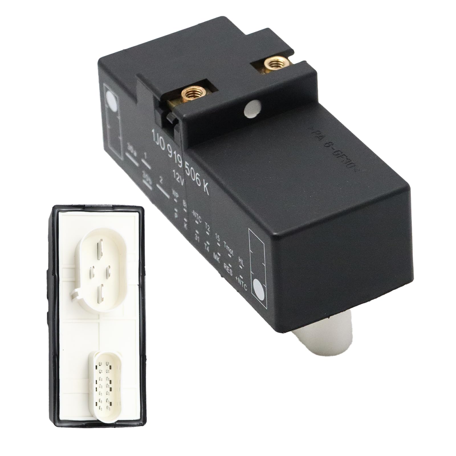 Dispositivo Control Refrigeración Motor Ventilador Refrigeración Radiador Módulo Control Ventilador Radiador 1J0919506K para A3 8L TT 8N Golf 4 1J
