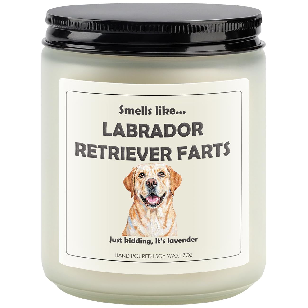 Labrador Retriever Decor, Labrador Retriever Gifts, Dog Fart Candle | Lavender Scent, Handcrafted with Natural Soy Wax