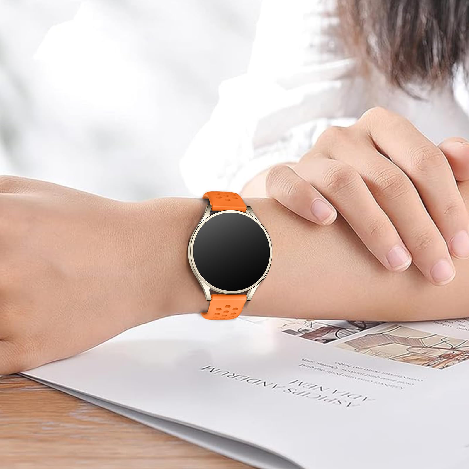 Cinturino per Smartwatch Motast P32 1.7 pollici, morbido silicone, cinturino sportivo di ricambio per P32E P22D per donne e uomini