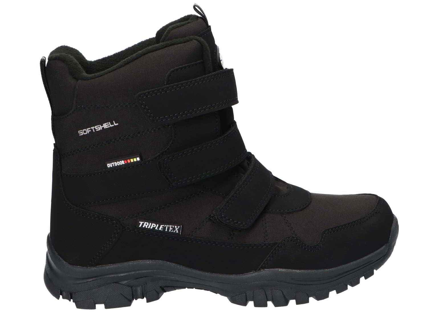 SN65 OCIEPLANE TRAPERY BUTY ZIMOWE ŚNIEGOWCE NA RZEPY BLK 37