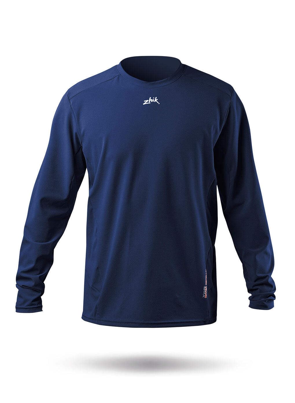 Mens XWR Water Resistant Long Sleeve T-Shirt Tee Top Steel Blue - Easy Stretch Lightweight Breathable UV Sun --image-47
