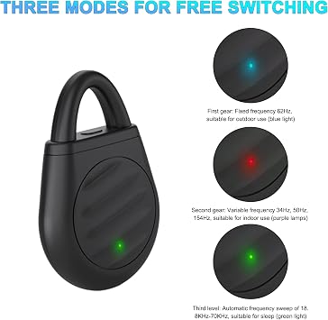 2PCS Ultrasonic Mosquito Repellent Device - Portable Physical Sonic Anti Mosquito Equipment, Reliable Electronic Versatile Ultrasonic Pest Repeller For Indoor Outdoor Balconies (Black)