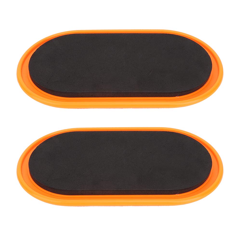 Leapiture 2Pcs Fitness Sliders Oval Yoga Sliding Disks Exercise Sliding Plates Sports Fitness Disc Training Slider Exercise Workout Slide Mat Workout Equipment