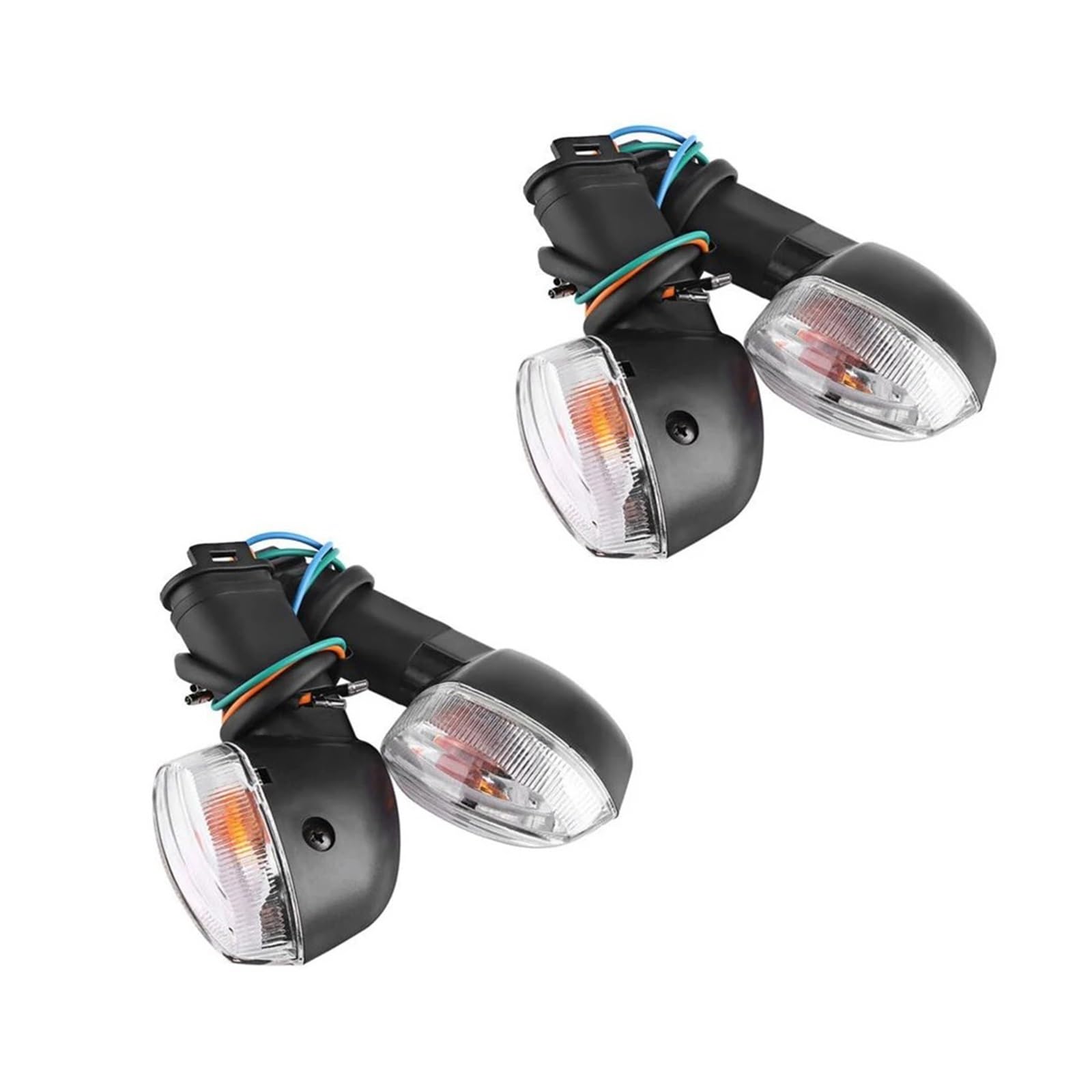 Per YAMAHA Per YZF R1 R6 FZ1 FZ6 R125 25 R3 FZ-6N XJ6 MT07 09 YBR125 YS250 Motorcyc LED Anteriore Posteriore Trasparente Indicatore Di Direzione indicatori moto(4 pcs W)