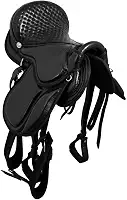 Cela para Cavalo Australiana Gel Preta Couro - Preta