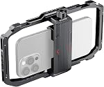 NEEWER Universal Phone Cage Video Rig with Bluetooth Shutter Side Handle Comfort Grips, Smartphone Stabilizer for Video Recording Compatible with iPhone 15 Pro Max 15 Pro Galaxy S24 Ultra, PA009E