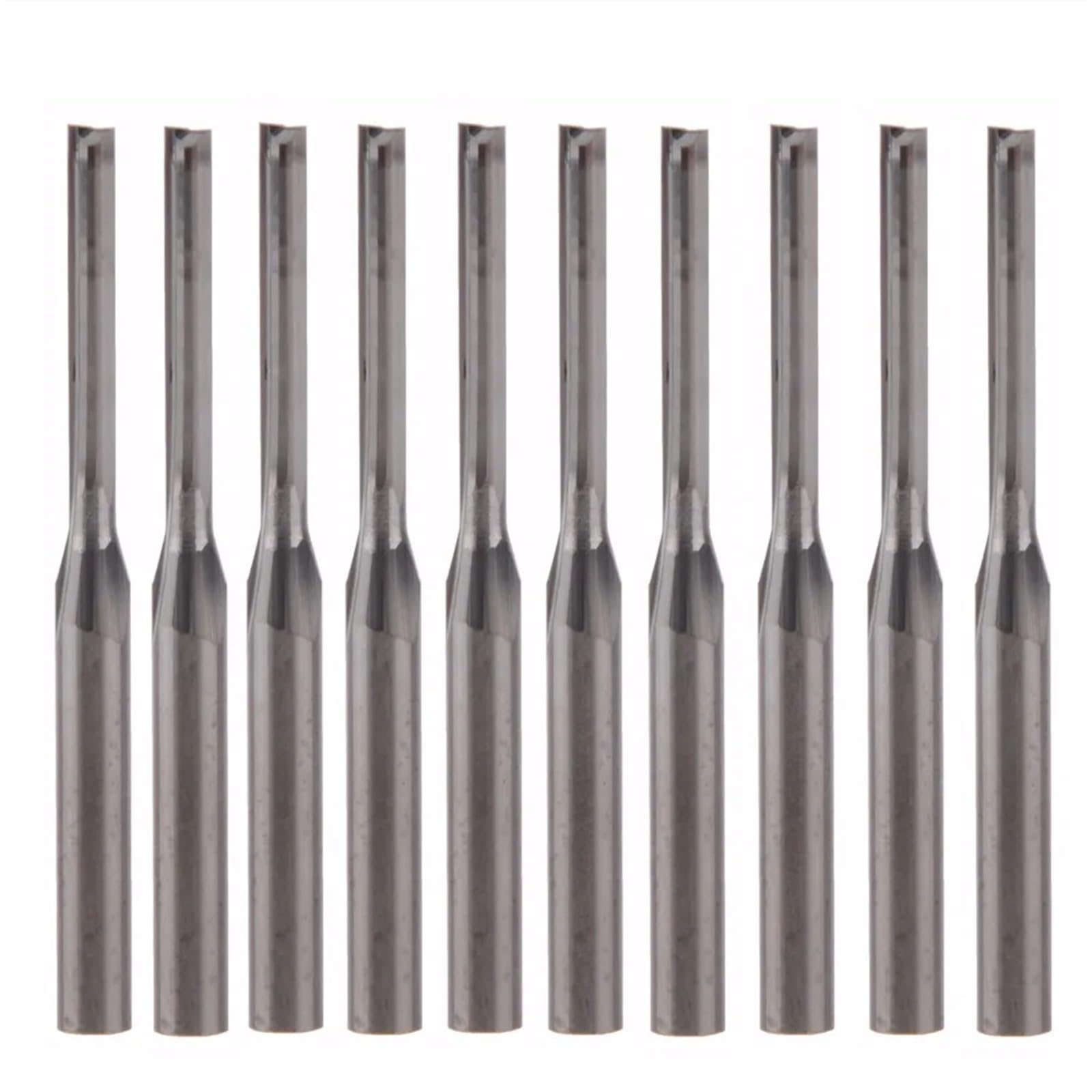 10 Stücke 3,175mm 4mm 5mm 6mm 8mm Schaft Zwei Flöten Gerade Schaftfräser Holz Fräser 2 Flöten Bits CNC Fräser(5.0x22x50L)