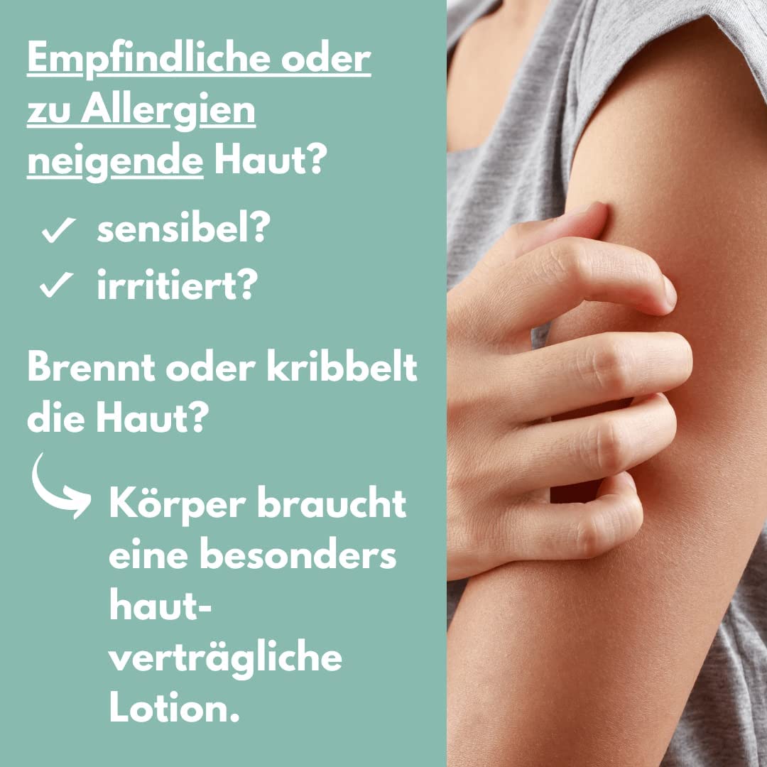 benevi neutral Lotion 200ml für empfindliche und zu Allergien neigende Haut - die leichte und pH-hautneutrale Bodylotion pflegt die Haut mit wertvoller Sheabutter und ist besonders hautverträglich