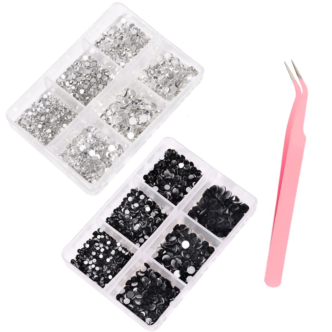 Beadsland Hotfix Strass, 2880pz Flatback Cristallo Strass per Artigianato Decorazione Fai da Te, Zaffiro, SS10, 2.7-2.9mm