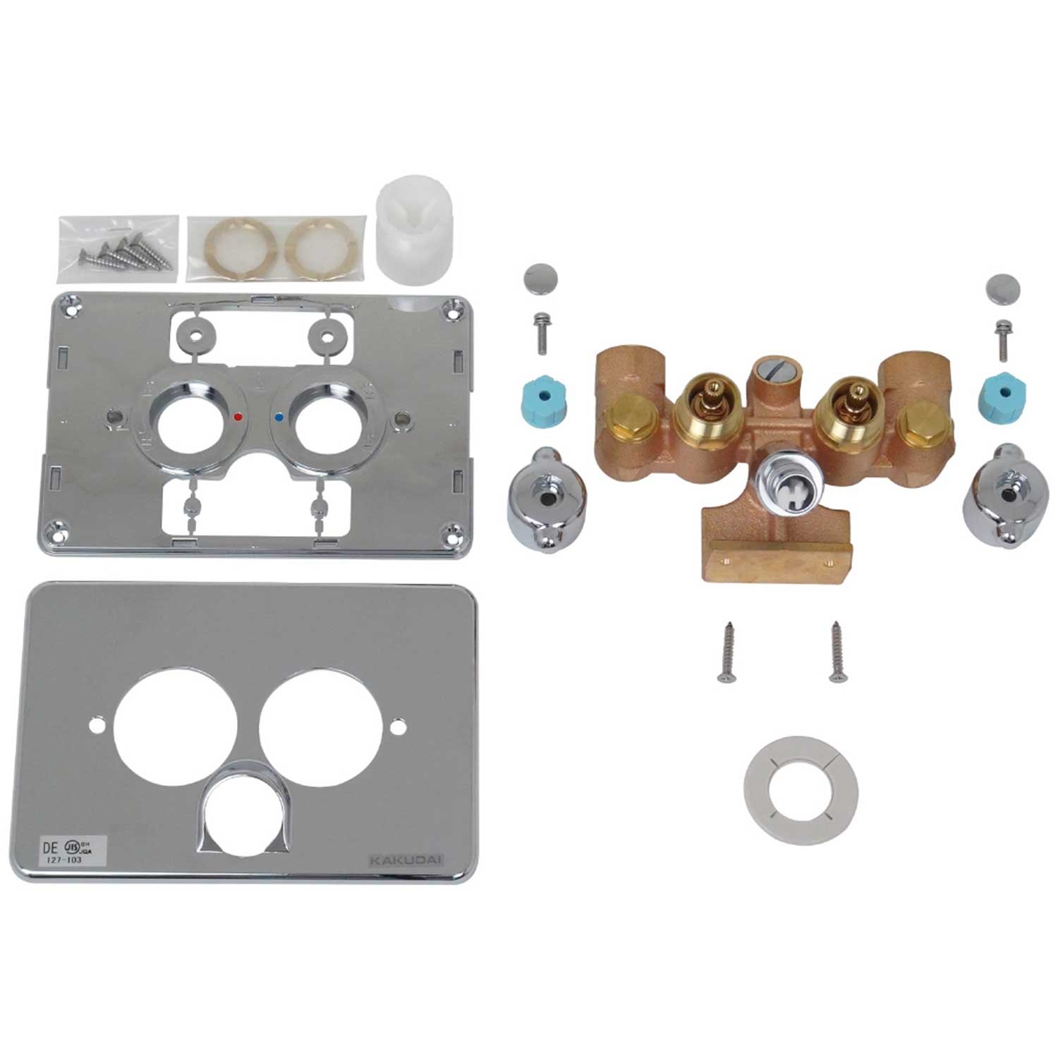 ⭐️様　　カタクリ Amazon | カクダイ 洗濯機用混合栓 天井配管用 127-103 | 洗濯機