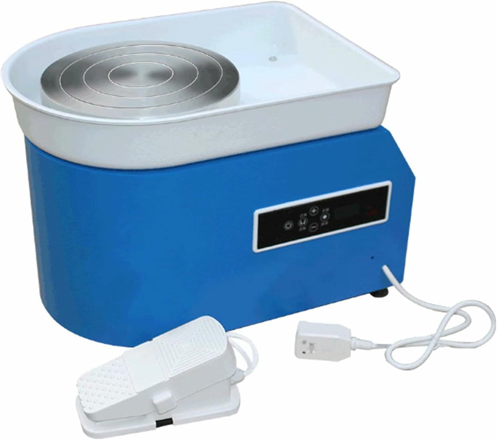Macchina per La Produzione di Ceramica con Ruota in Ceramica Elettrica, 220 V 350W, Strumento di Stampo per Opere d'Arte E Addestramento in Ceramica Fai da Te