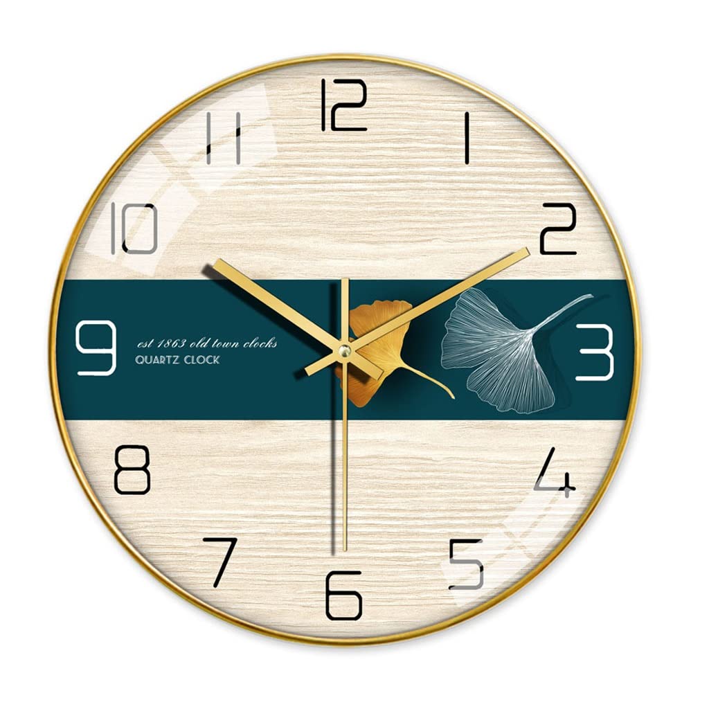 Horloge murale salon horizon A 12 pouces - Pendule muette de chambre