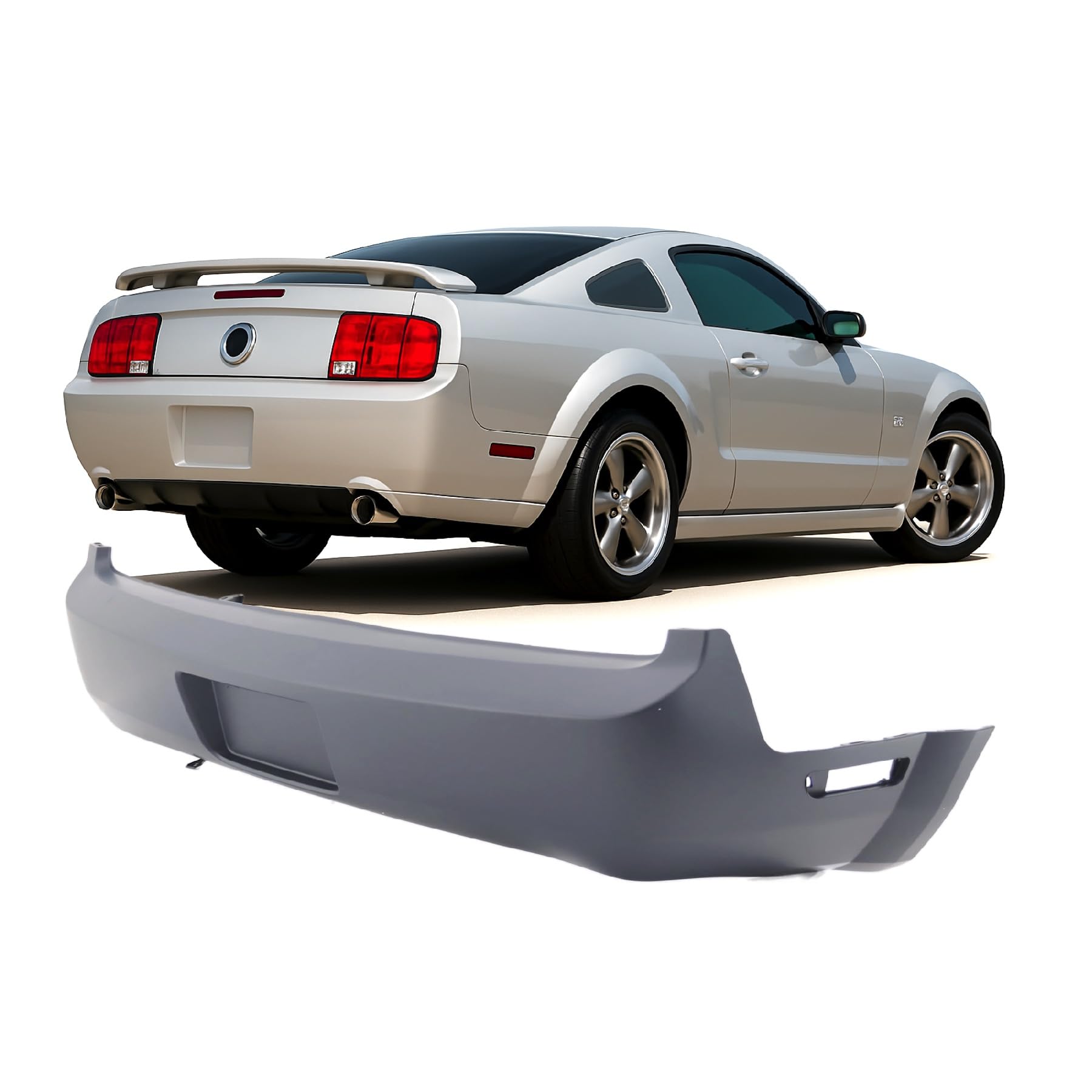 FitParts Compatible with Ford Mustang 2005–2009 Rear Bumper Cover