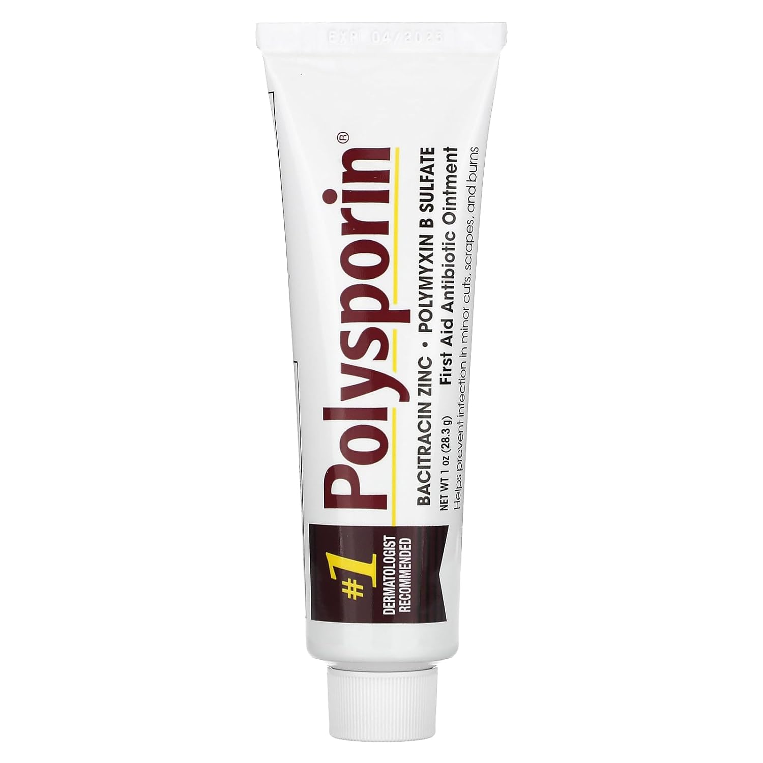 Polysporin First Aid Antibiotic Ointment Without Neomycin Travel Size 1 Oz Tube