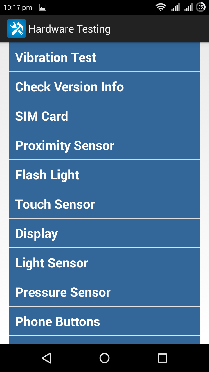 Hardware Testing App on Amazon Appstore