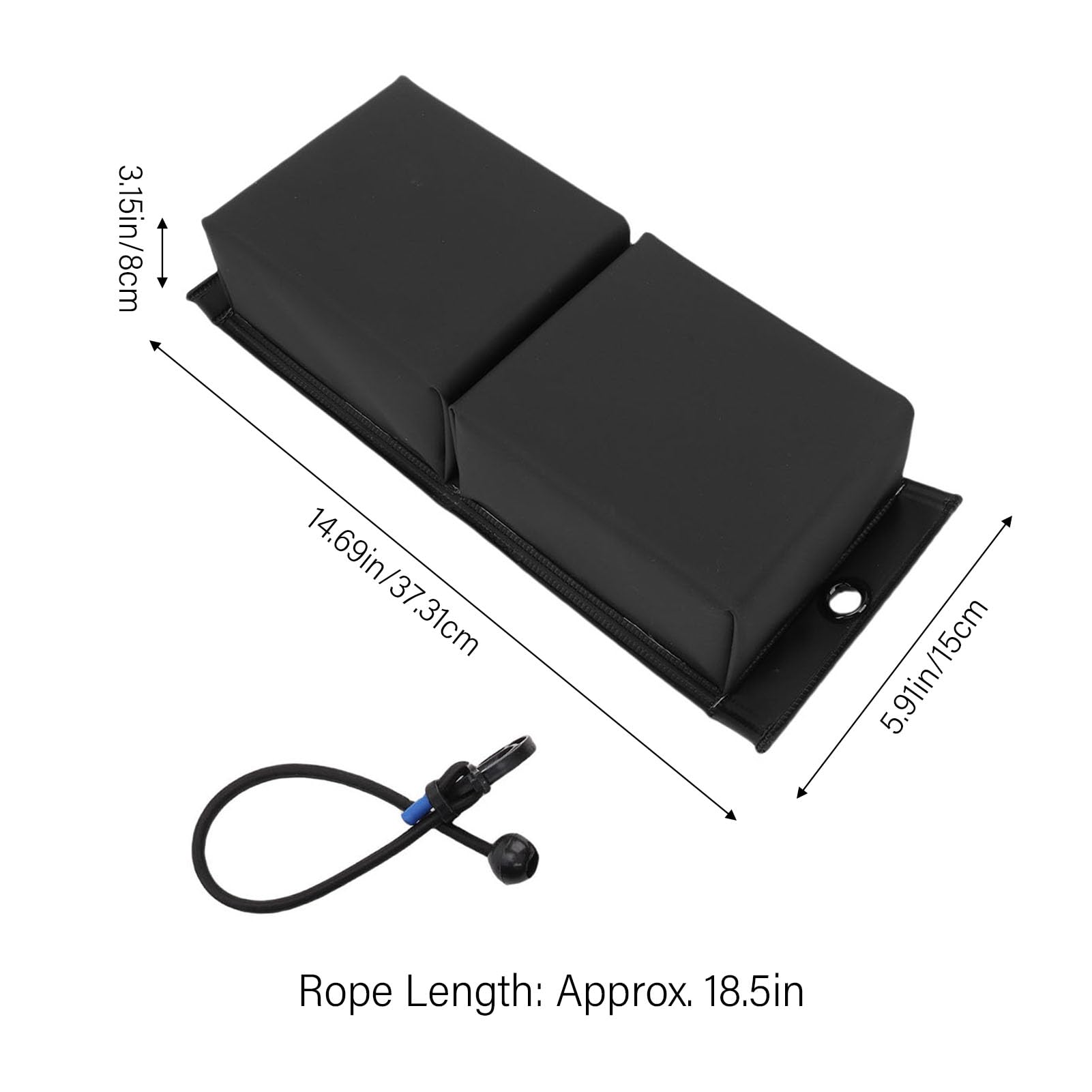 Cryfokt Corda Elastica per Paraurti PWC Pieghevole, Dimensioni Anteriori 14,69 X 5,91 X 3,15 Pollici, Ideale per Yacht a Motore, vestibilità Universale, Adatta per PWC