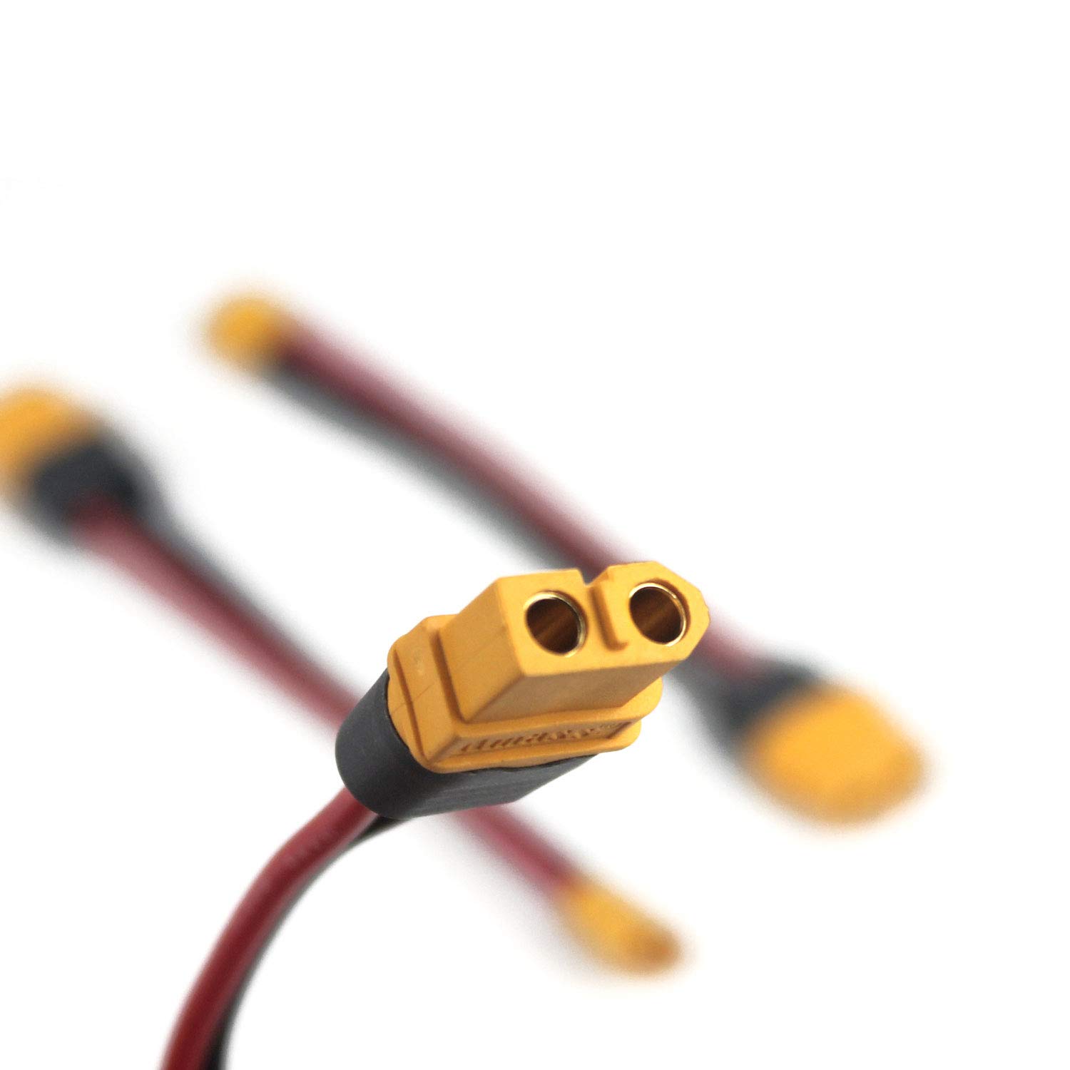 Yiqigou-T Adaptateur XT30 Femelle Vers XT60 Femelle – Lot De 3 Câbles RC 18 AWG 10 Cm – Pour Drone, Voiture Et Bateau RC