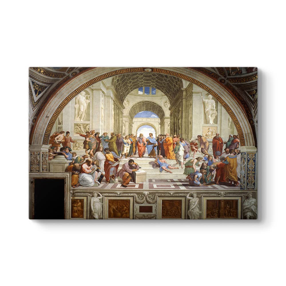 Raffaello Sanzio - Atina Okulu Tablosu 140 x 100