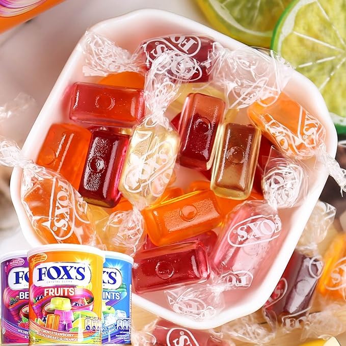 Fox's Crystal Clear Fruits Candy Tin 180g (Imported) : Amazon.in