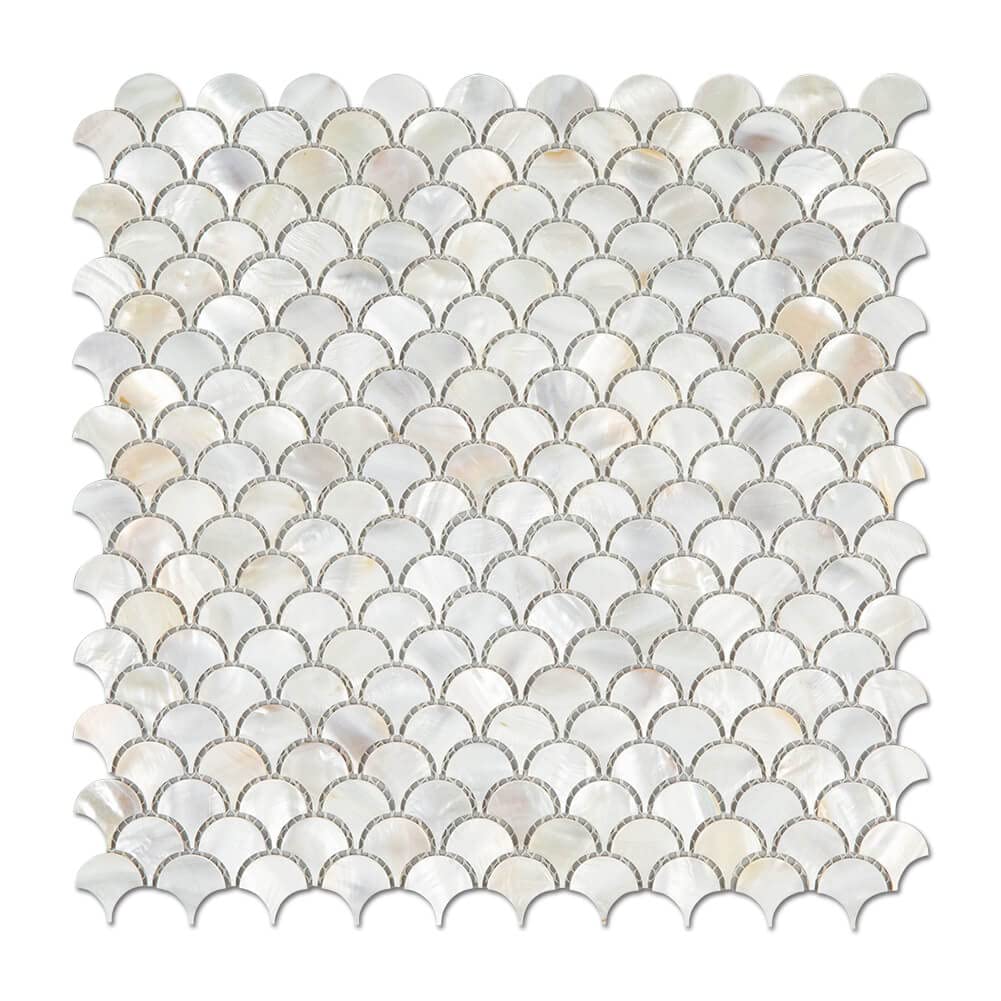 Photo 1 of Diflart Mother of Pearl Fish Scale Tile (6 Sheets)