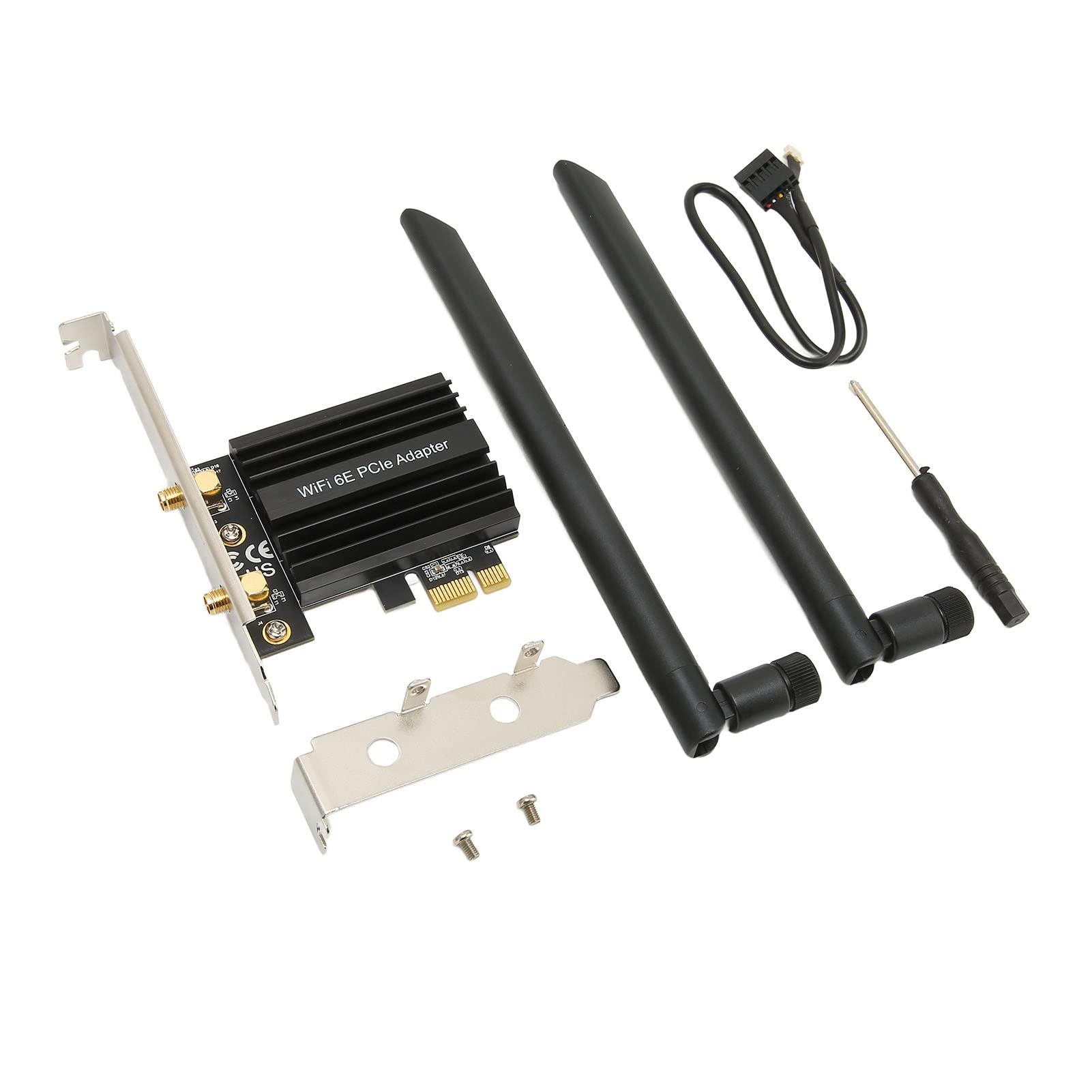 Scheda di Rete Gigabit WiFi 6e Tribant, Programma di Rete Wireless 5.2 Ad Alta Velocity Integrata nel Dissiptore di Calore Dedicato, per Computer Desktop