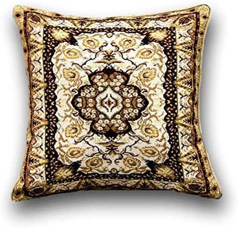 DaDa Bedding Tapestry Ornate Throw Pillow Cover – 1-Piece Elegant Royal Persian …