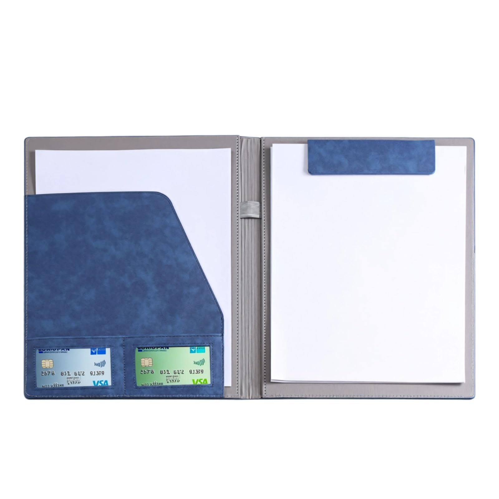 Carpeta de piel con cierre magnético, tamaño A4, portafolio de negocios con ranuras para tarjetas, organizador de documentos para conferencias, carpeta de presentación para contratos y llamadas de