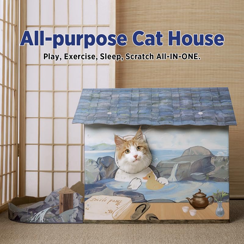 Can Shaped Cat Bed In N Out Cat House Cat Houses For Indoor Cats