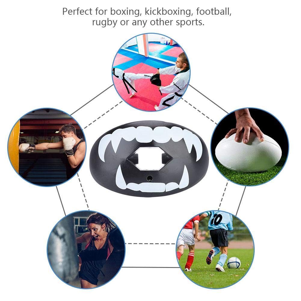 protege dent football americain,Protege Dent Tetine Foot Us,Protector Bucal,Protège-Dents De Boîtier Aérés Replacement Pour Appareils Braces Double Concu Replacement Pour Faire Du Sport: Rugby,Mma,Box