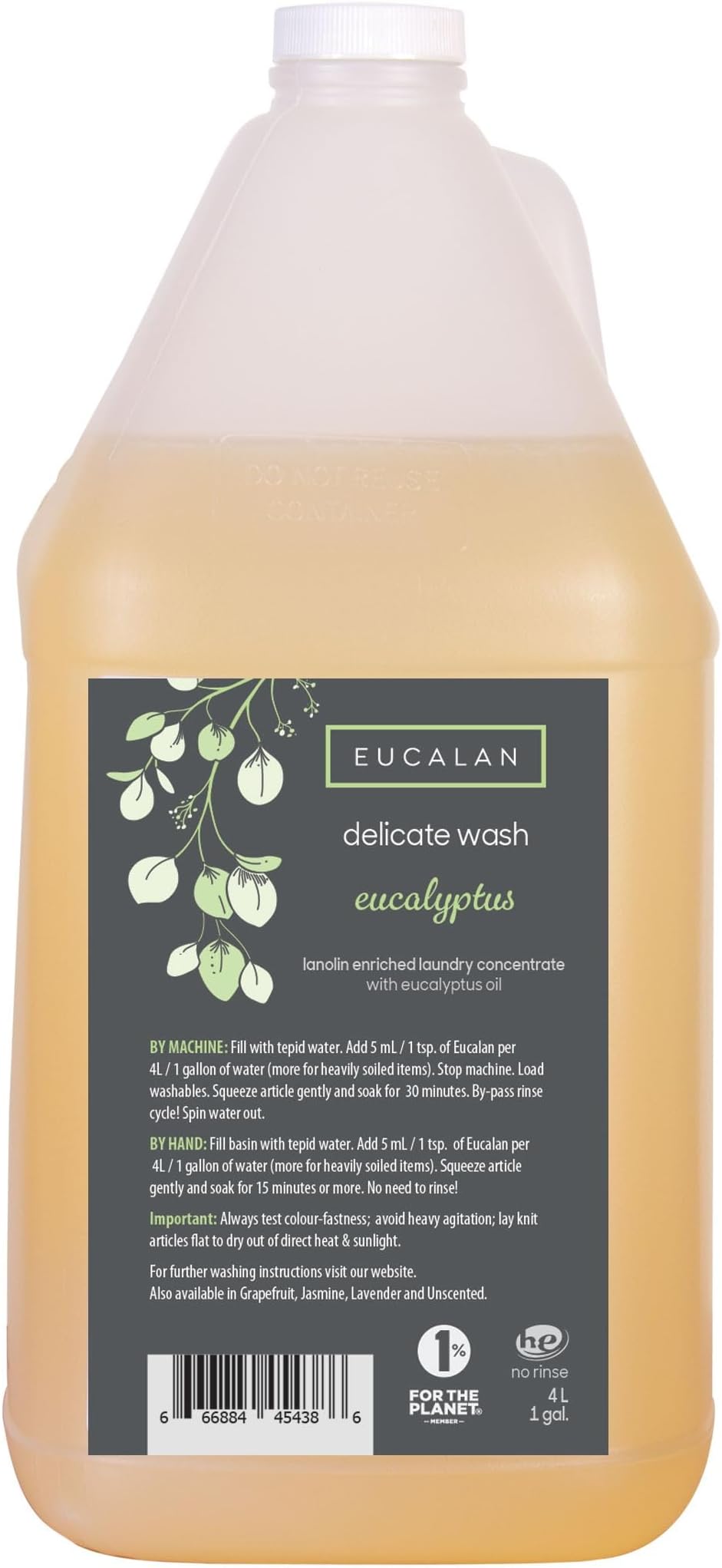 Delicate Wash EJUG Eucalyptus Jug 4 Liters (Pack of 1)