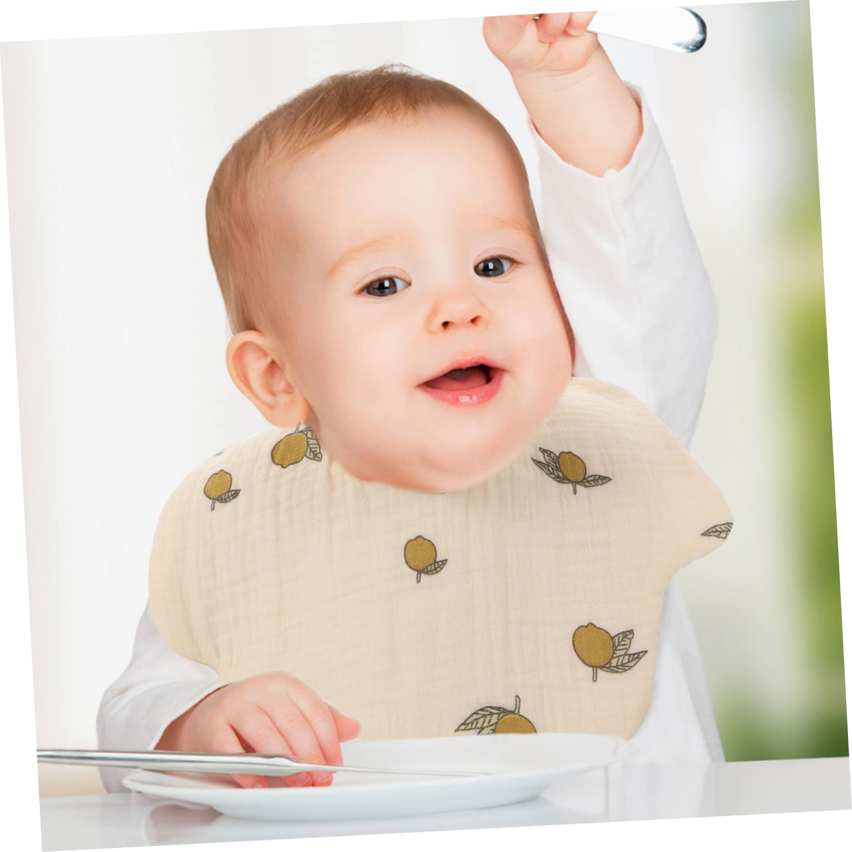 ibasenice Baberos babero infantil toallas de bebe saliva toallas babero disfraces infantiles clothes toalla de saliva recién nacida toalla de saliva giratoria algodón