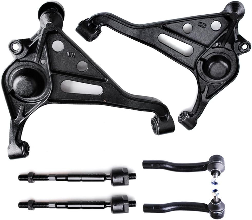 OCPTY - New 6-Piece fit for 1999-2004 for Chevrolet Tracker - 2 Lower Control Arm and Ball Joint 2 Outer Tie Rod End 2 Inner Tie Rod