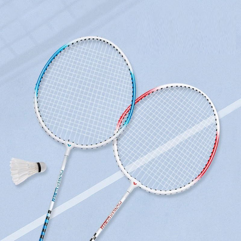 Badminton Racket Lightweight Convenient Adult Training Racket Comes with Racket Bag(Blue)