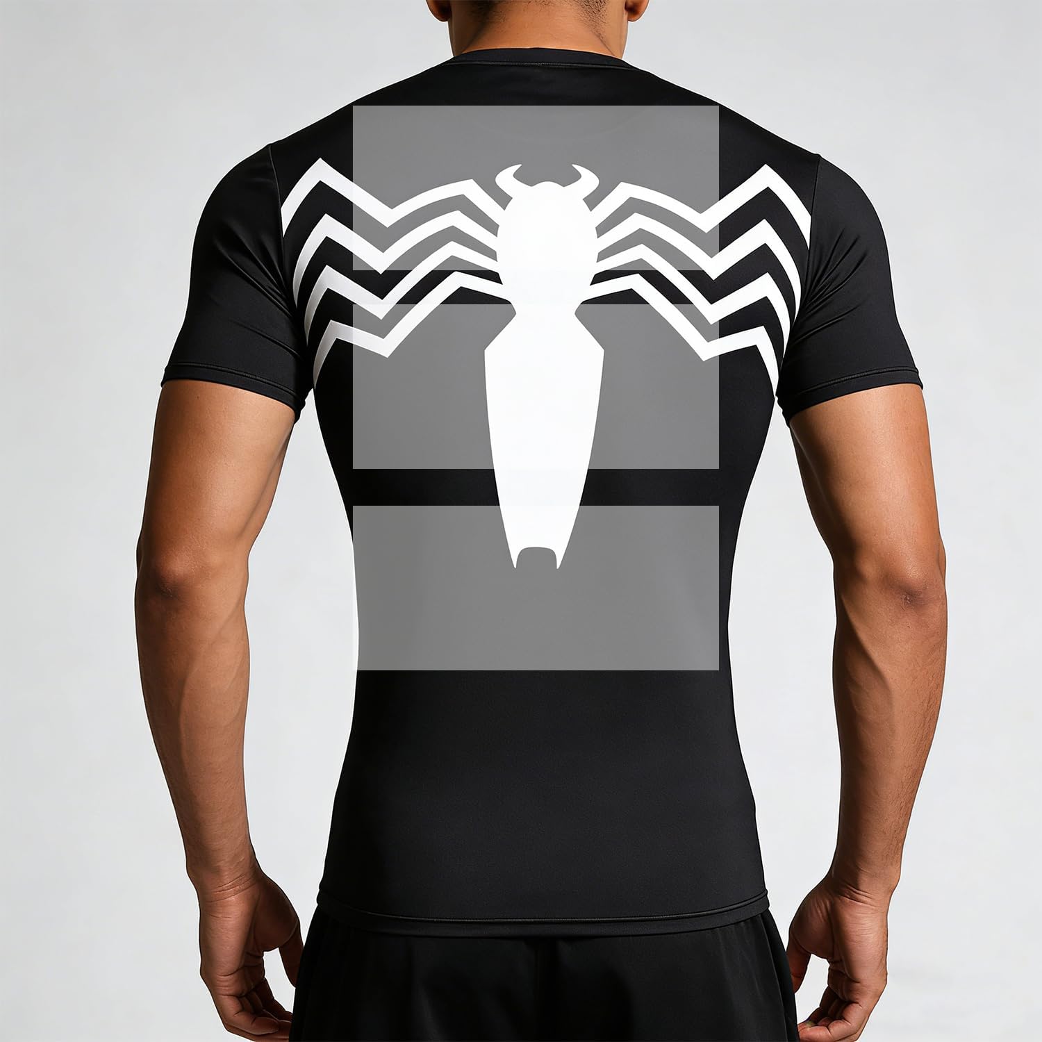 Men's Compression Shirt, Short Sleeve 3D Print Fitness Sports Shirt Gym T-Shirt - Image 7