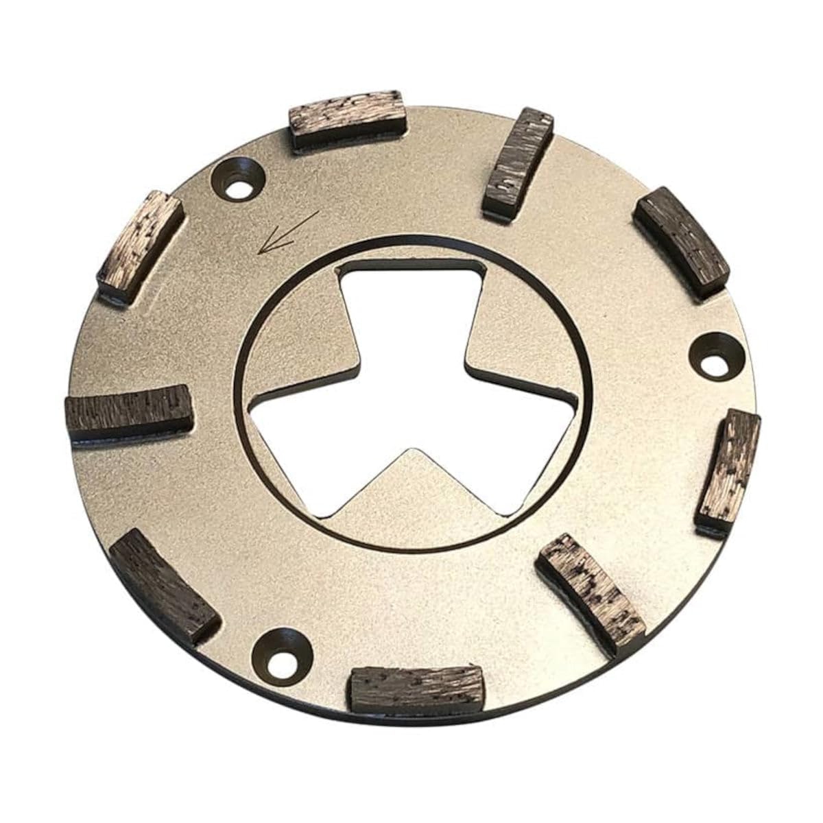 Grinding Discs for Husqvarna EZchange and HTC Greyline/Professional Grinder, 2 Segments, Set of 3, Medium Bond, 60/80 Grit