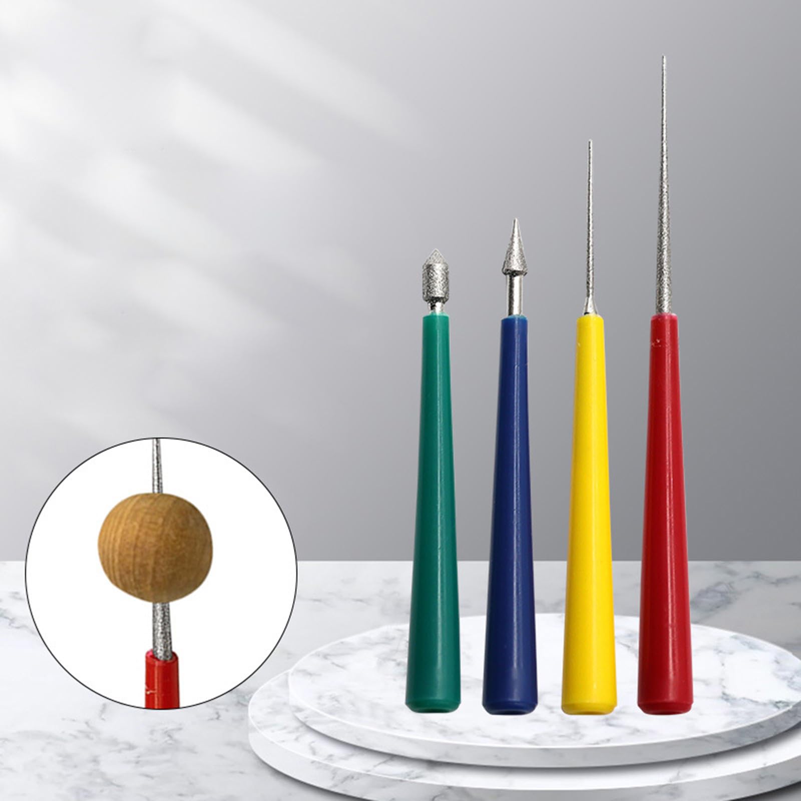 Aghi corti Tulip N°11 a punta per tessere perline x4 - Perles & Co