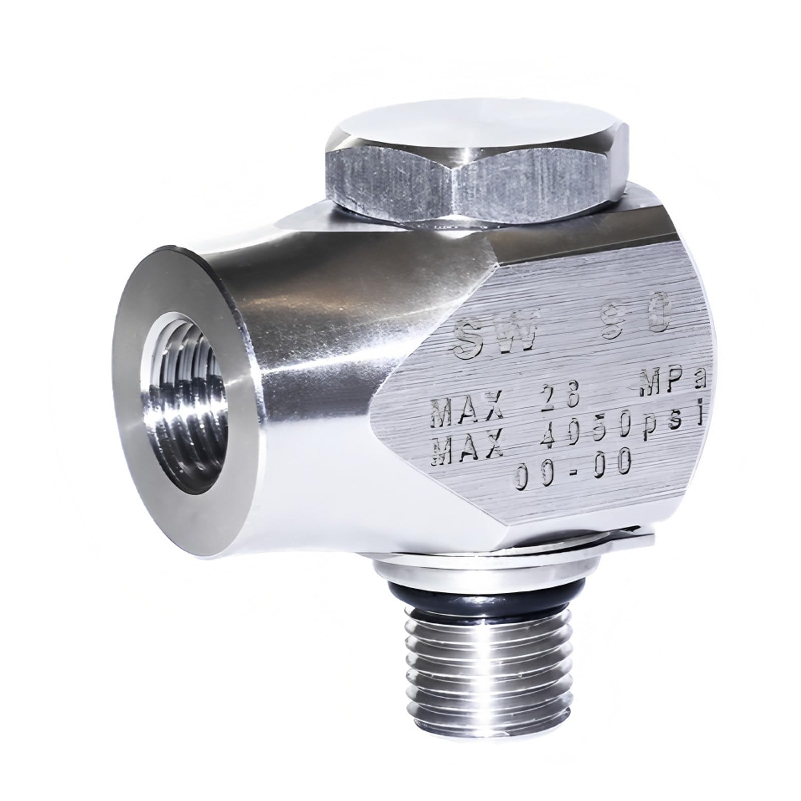 Zbiianxer A Professional Stainless Steel Rotating Union Joint For Commercial Vehicle Cleaning Equipment High Pressure Washers Car Wash Machine Center Dapter