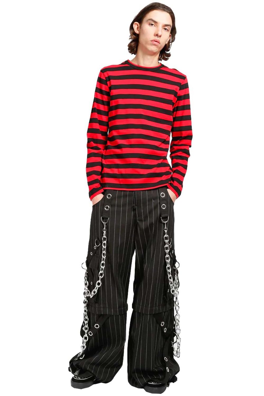 Amazon.com: Tripp NYC Power Chain Pants [PINSTRIPE] XXS