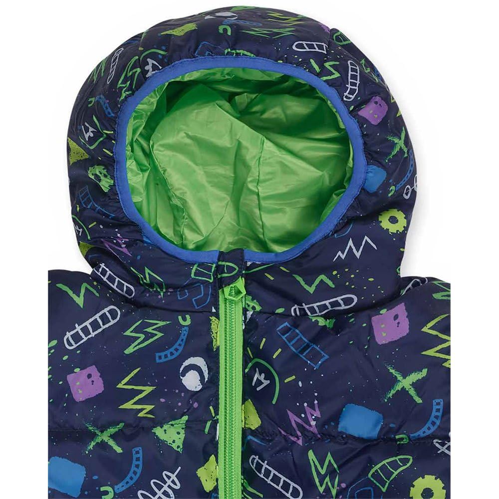Tuc Tuc Parka acolchada de niño color azul marino colección robot maker