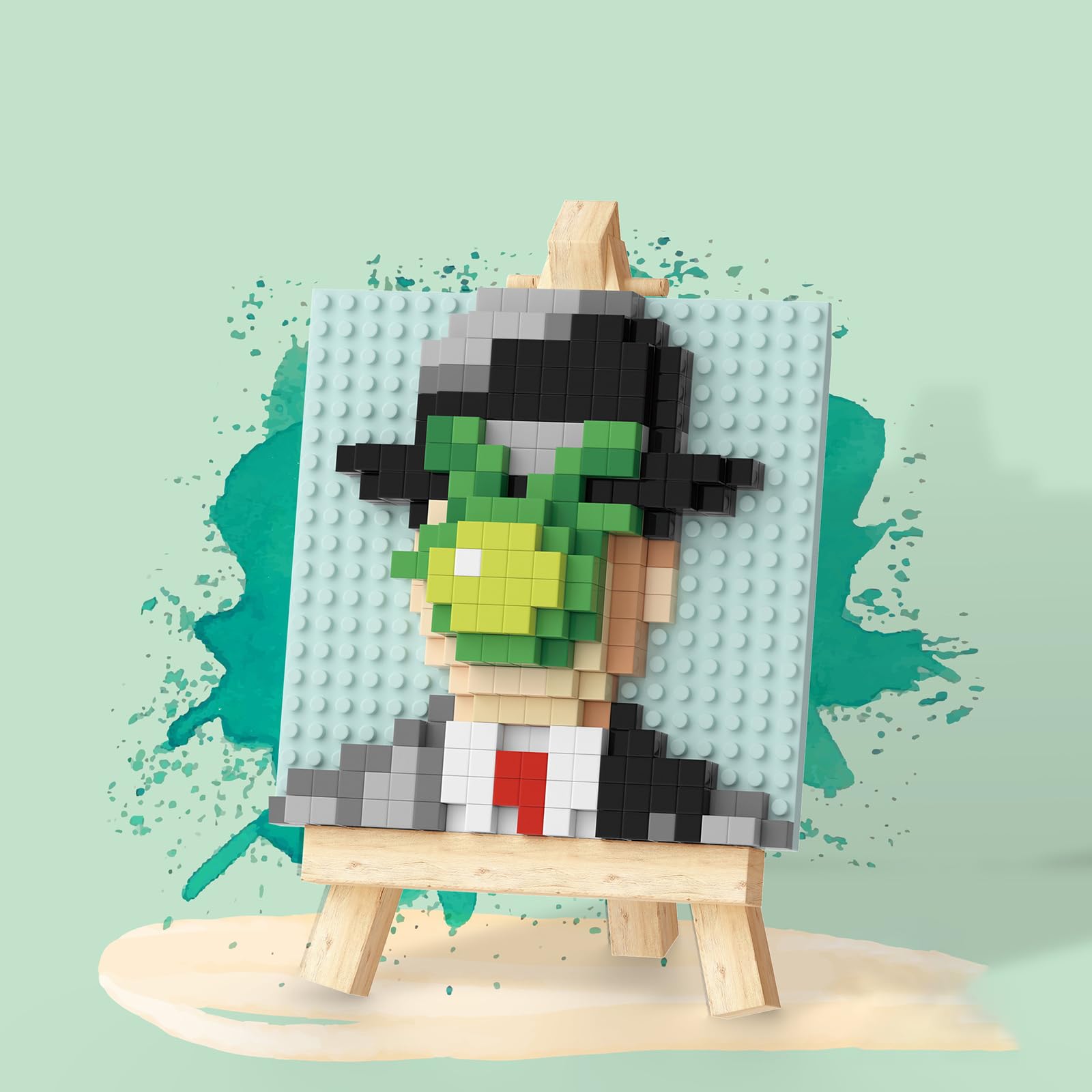 NOOLY World Famous Painting Mini Building Block Set for Home and Office Decoration WKLJM-03 (Son of Man) 6738 - Image 3