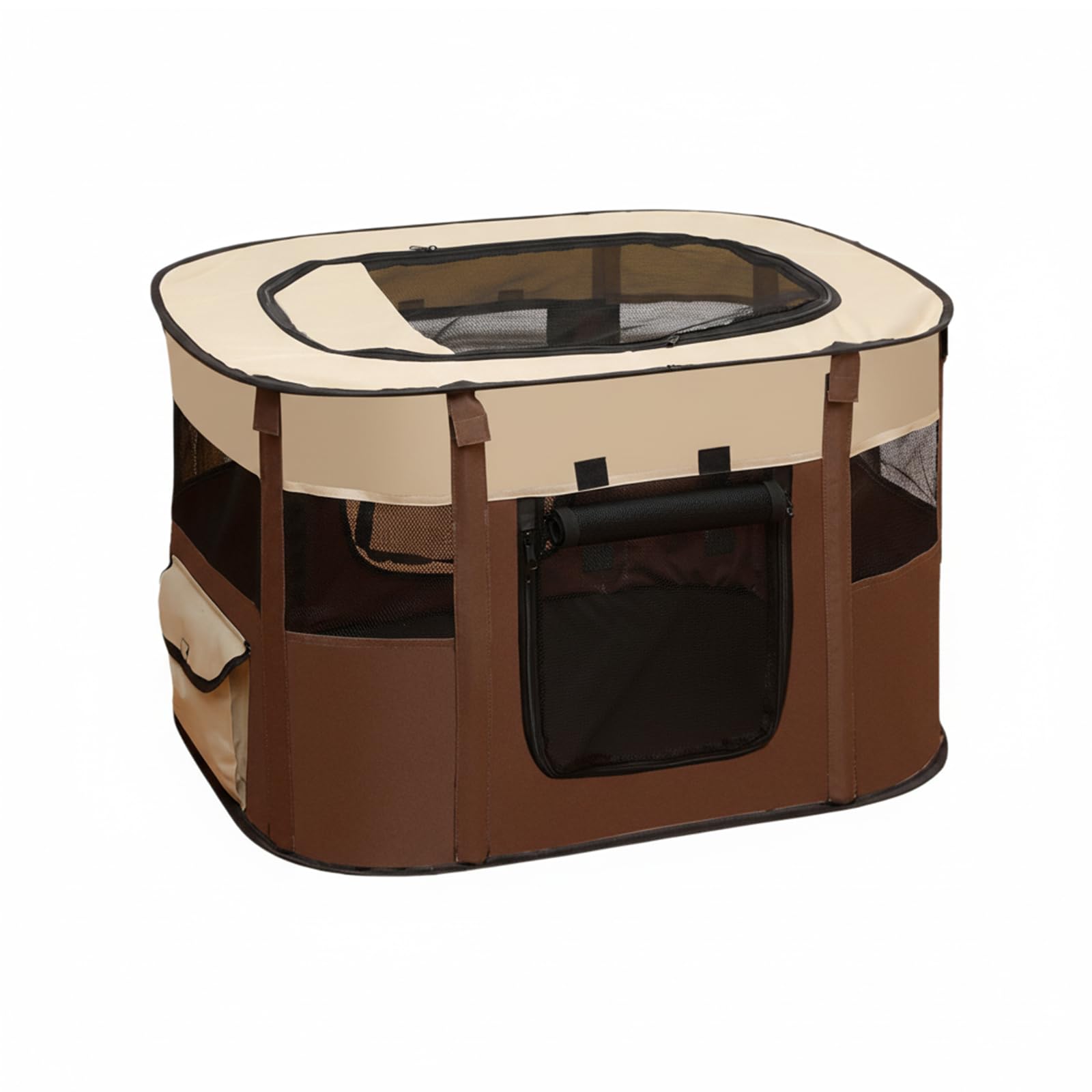 Station de maternité portable fermée pour animaux de compagnie, avec bonne ventilation, pliable, pour petits animaux, chiens, chats, lapins, chatons, chiots et lapins, 110 x 85 x 58 cm