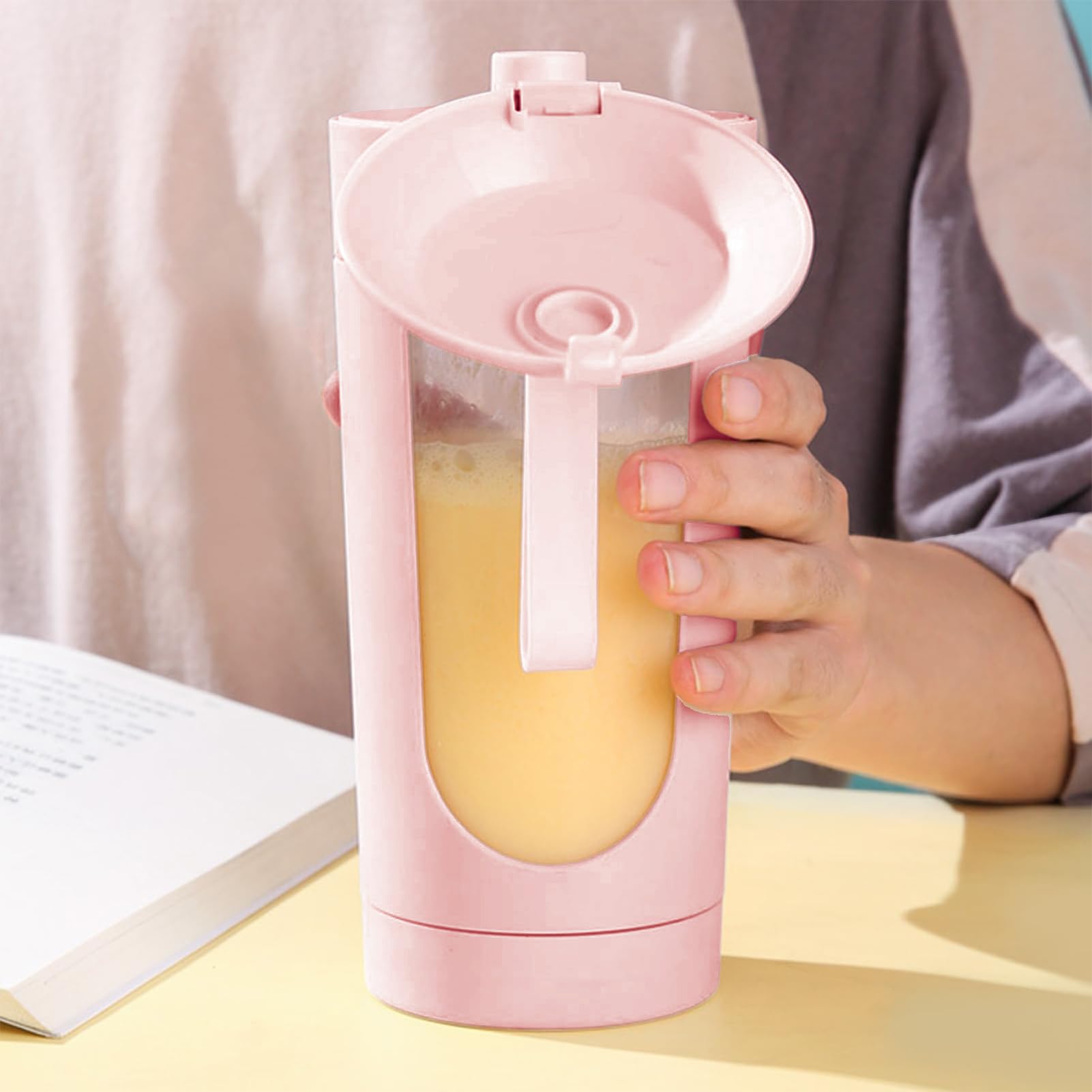 Frullatore Portatile USB Ricaricabile Frullatore 700 ml per frutta | Spremifrutta Estrattore Personal per Donne, Uomini, Adulti, Cucina, Palestra, Viaggio, Scuola, Viaggi d'affari