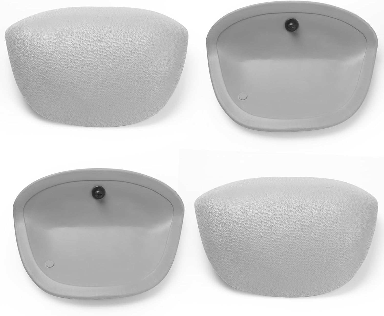 IWIWE 6472-970 680 Reverse Wrap Around Gray Hot Tub Pillow Replacement for Jacuzzi/Sundance 680 Series Spas 2007-2017 Replace 6455-474 6472-970(4 Pack)