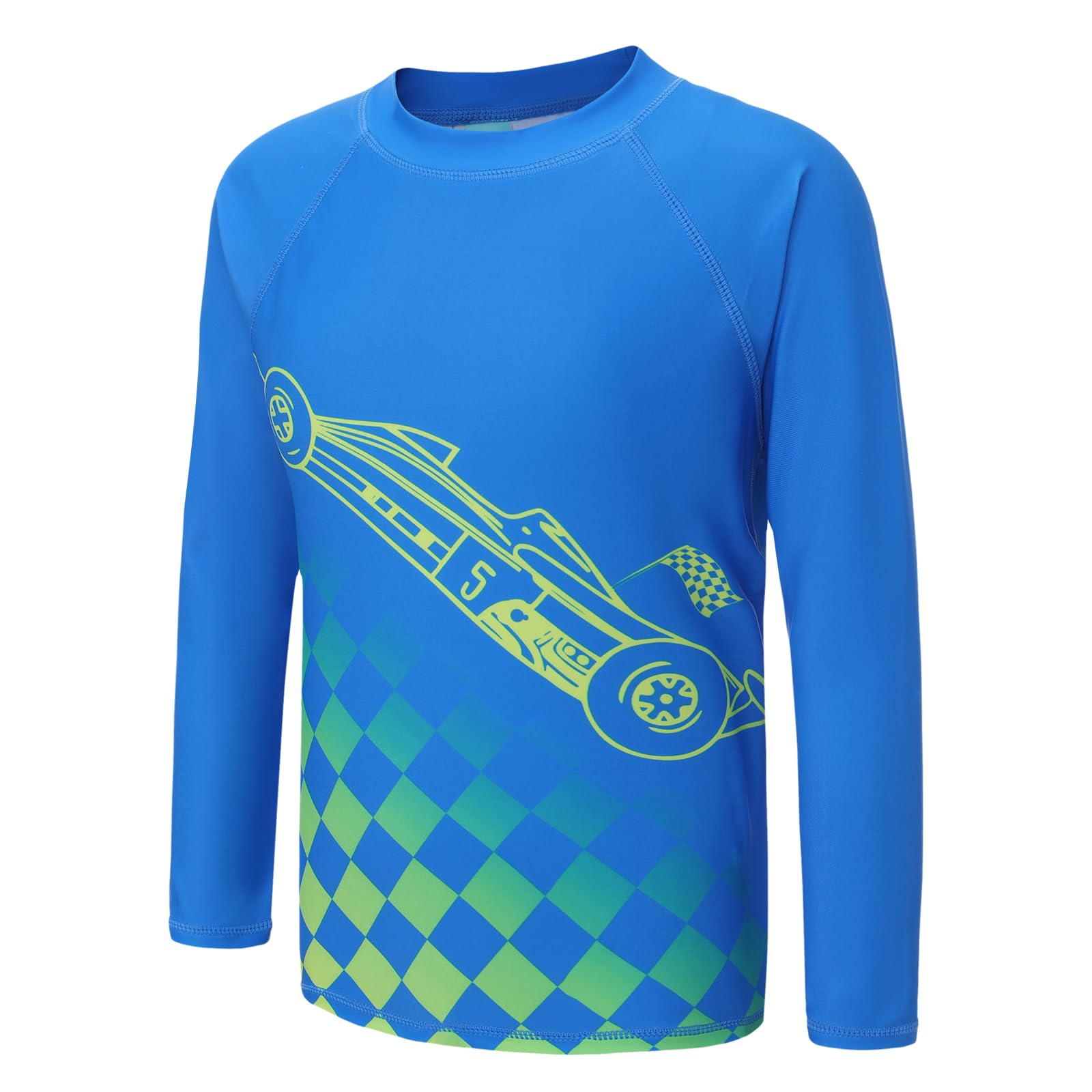 Aisyee Schwimmshirt Jungen Einteiler Langarm Badeshirt Kinder Jungen Badeanzug 122 164/7-16 Jahre