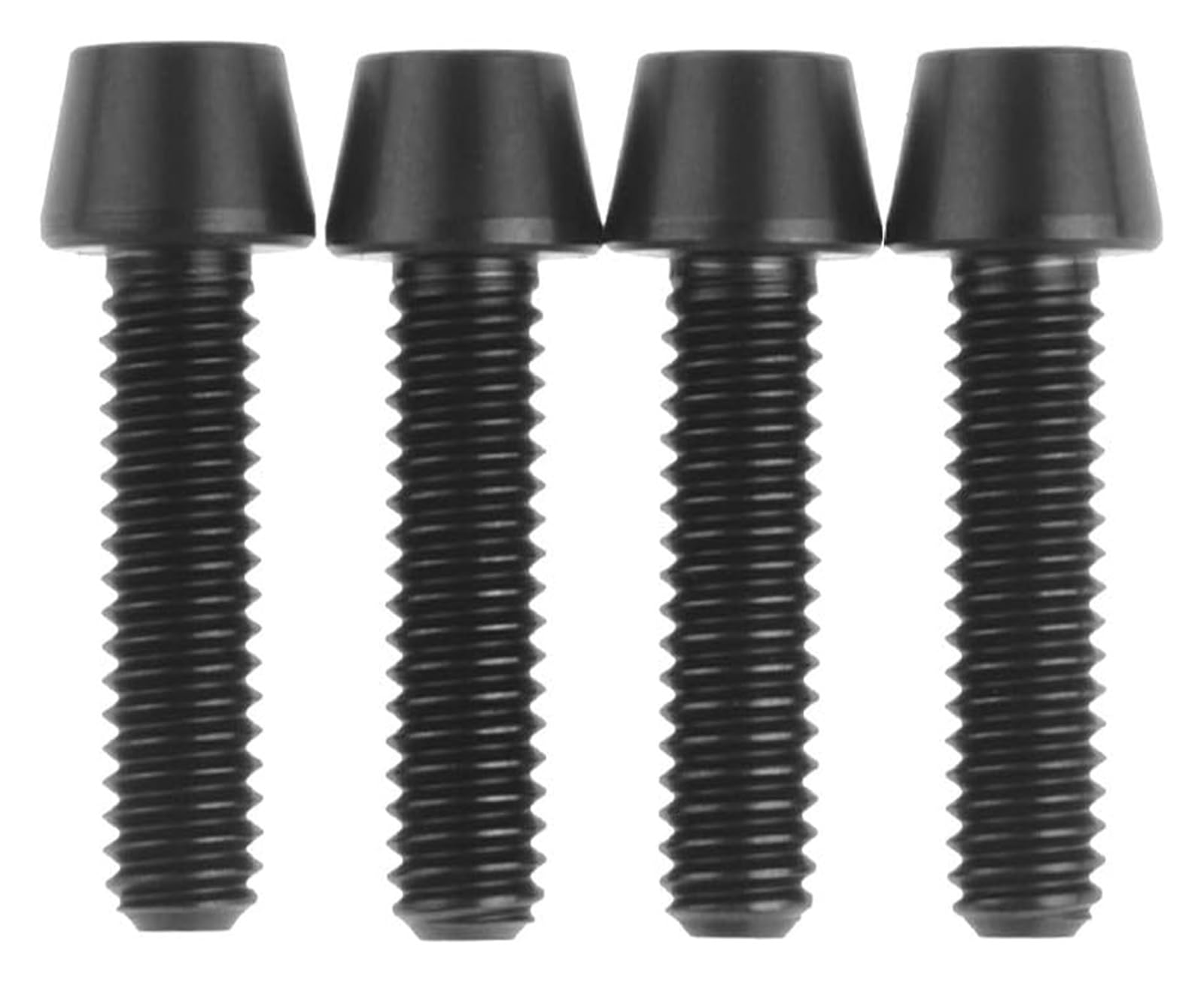DWAMMEBRS Bolt M6x16mm Taper Allen Ti Screw For Bike Brake Pack Of 4(Black)