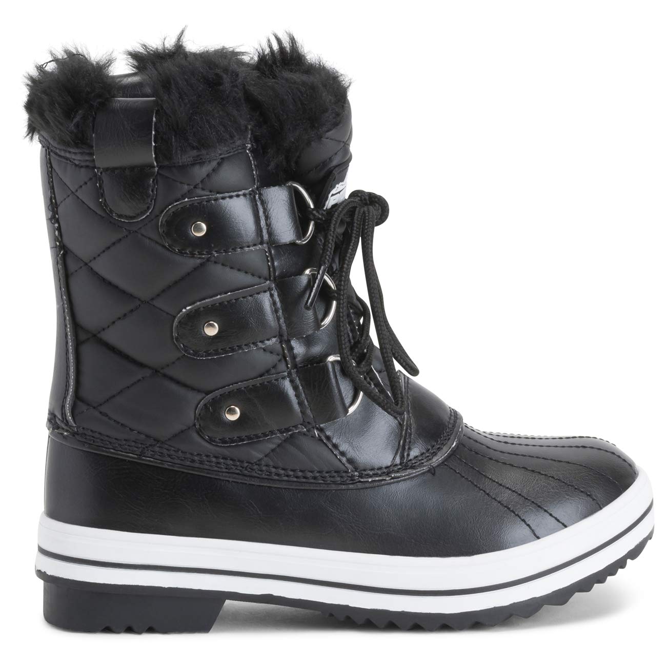Polar Stivali da neve pioggia impermeabili in nylon per donna