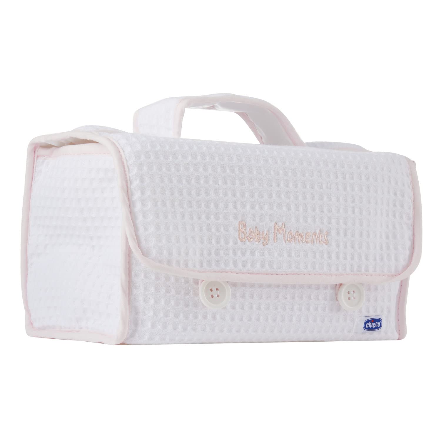 Chicco Geschenkset Baby Moments, Mit Eau de Cologne 100ml, Sanfte Körper- und Haarwäsche 200ml, Körpercreme 200ml, Bürste und Kamm, Alles, was man für das Baden braucht, Rosa, 0 Monate+