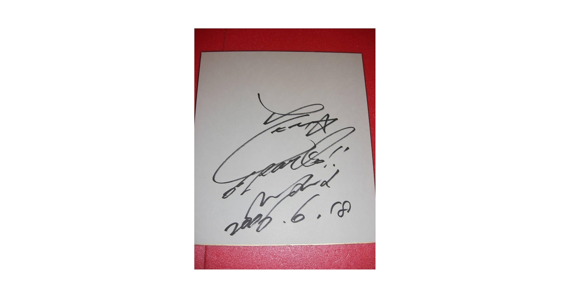 Amazon.co.jp: 夏目ナナ サイン色紙 日付あり : 文房具