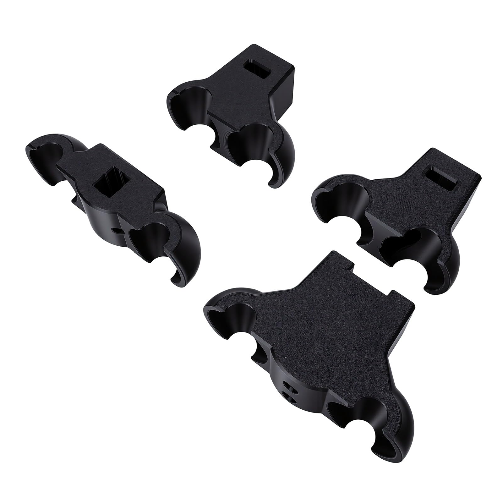 Tnfeeon Fahrradtrainer Rocker Base, 4er-Pack Kunststoff-Fußplattenplatte